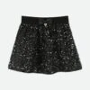 Sinead Sequin Skirt Black