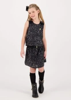 Sinead Sequin Skirt Black -Angels-Face Shop Sinead Skirt Black Lifestyle