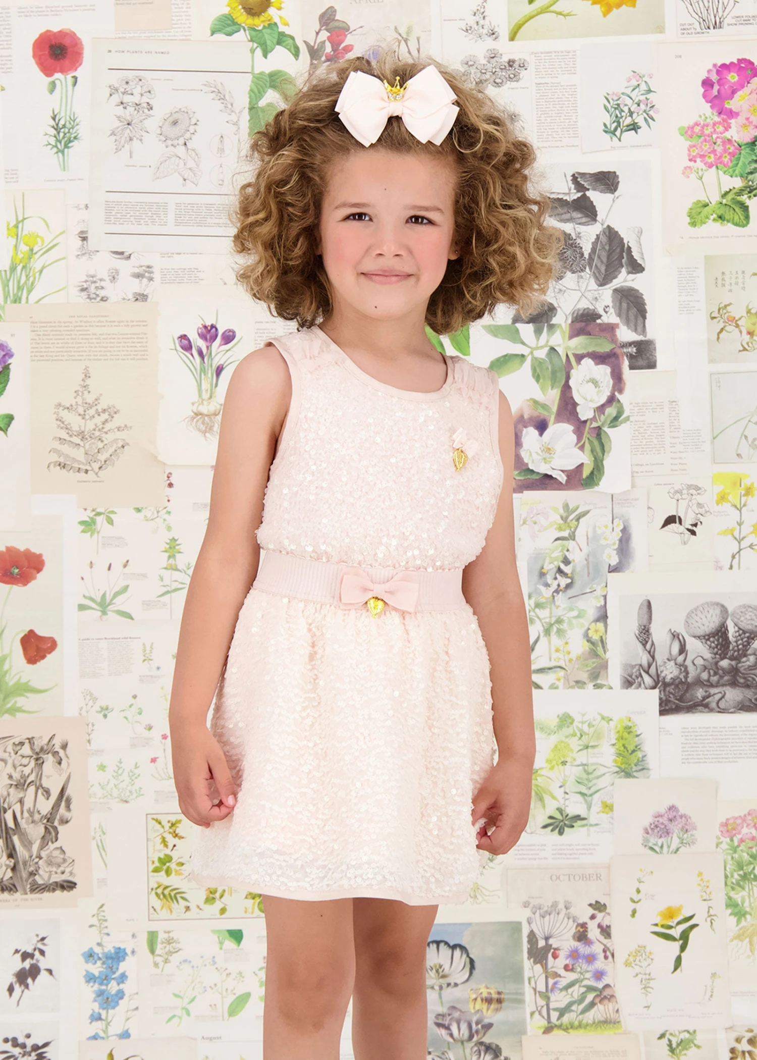 Sinead Sequin Skirt Peach 2 Sinead Sequin Skirt Peach - Image 2