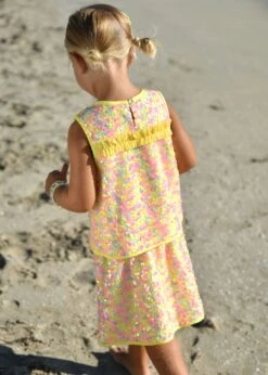 Sinead Sequin Skirt Sherbert Multi -Angels-Face Shop Sinead Skirt Sherbert Multi Campaign 1