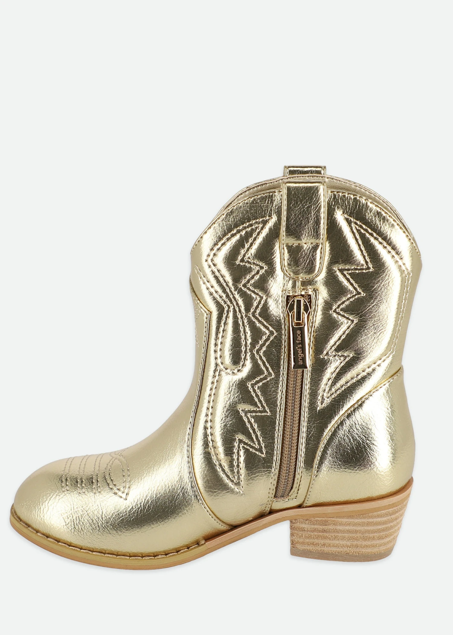 Soraya Metallic Cowboy Boot Gold 6 Soraya Metallic Cowboy Boot Gold - Image 6
