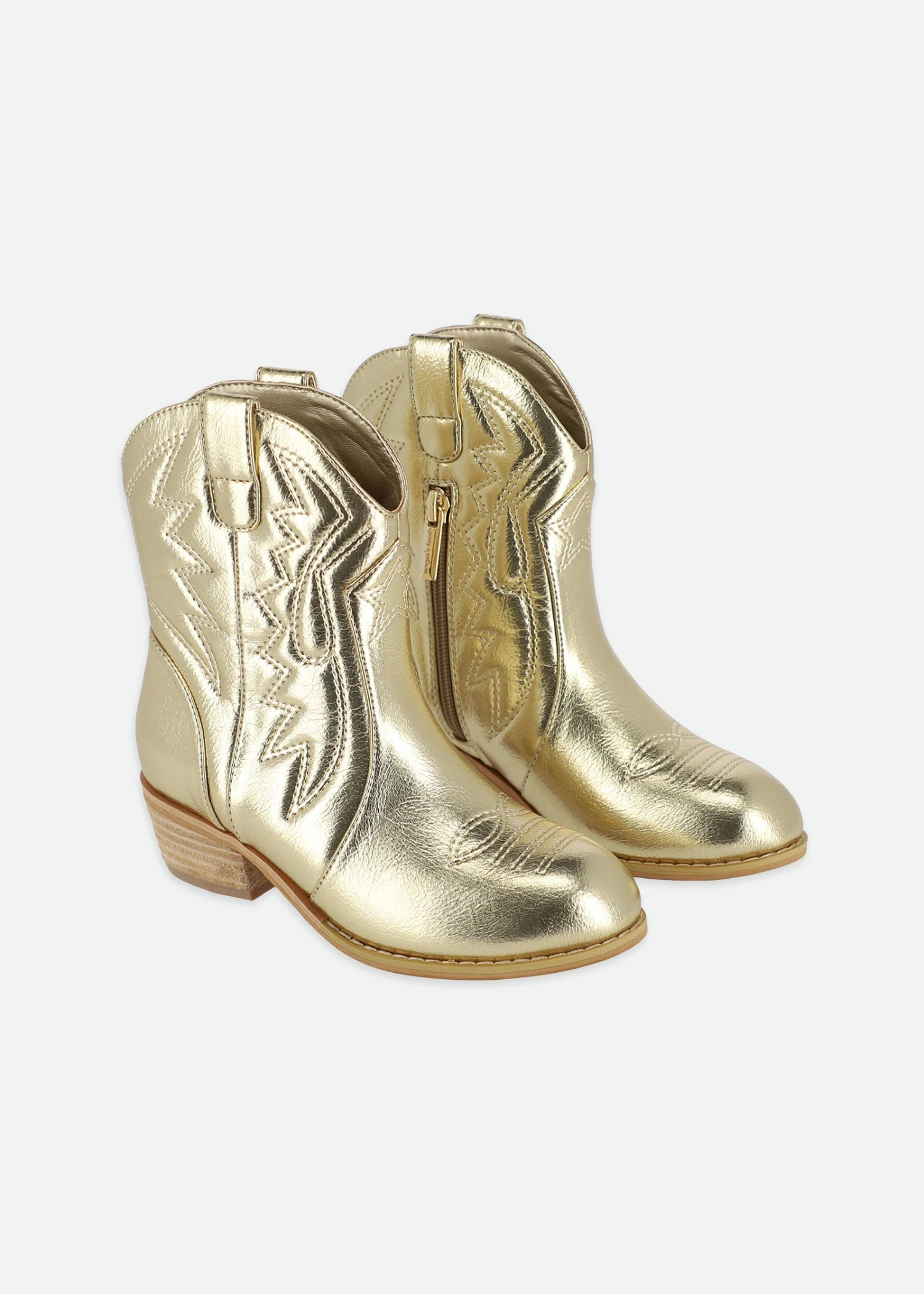 Soraya Metallic Cowboy Boot Gold 1 Soraya Metallic Cowboy Boot Gold