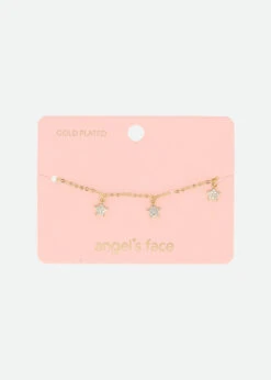 Star Bracelet Gold 7 Star Bracelet Gold -Angels-Face Shop Star Bracelet Gold Front1