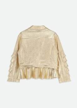 Suzi Metallic Biker Jacket Gold -Angels-Face Shop Suzi Jacket Gold Back