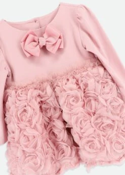 Talia Baby 3D Roses Dress Tea Rose 8 Talia Baby 3D Roses Dress Tea Rose -Angels-Face Shop Talia Dress Baby Tearose Detail