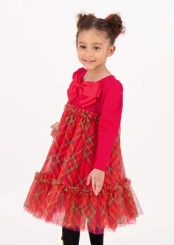 Tavia Tartan Dress Red 7 Tavia Tartan Dress Red -Angels-Face Shop Tavia Dress Red Lifestyle 1