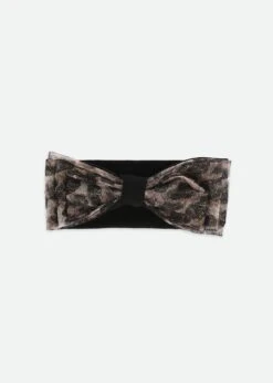 Tiff Leopard Tulle Baby Headband Black