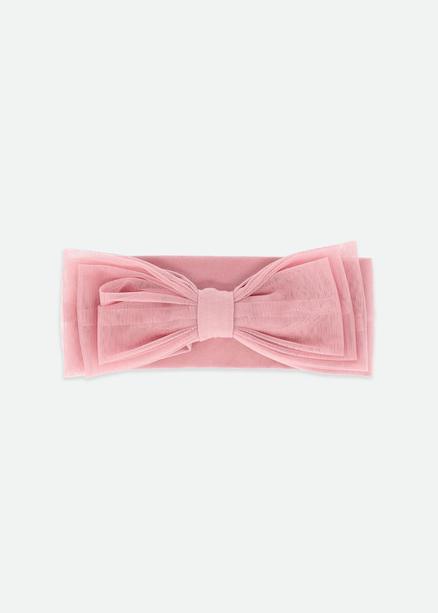 Tiff Tulle Baby Headband Tea Rose 1 Tiff Tulle Baby Headband Tea Rose