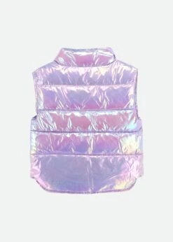 Tilda Iridescent Gilet Orchid Pink 13 Tilda Iridescent Gilet Orchid Pink -Angels-Face Shop Tilda Gilet Pink Back