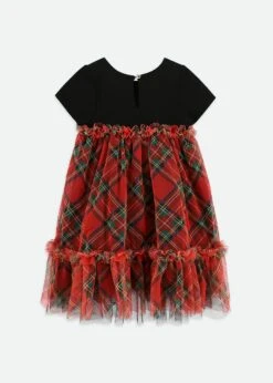 Tory Tartan Dress Black -Angels-Face Shop Tory Dress Black Back