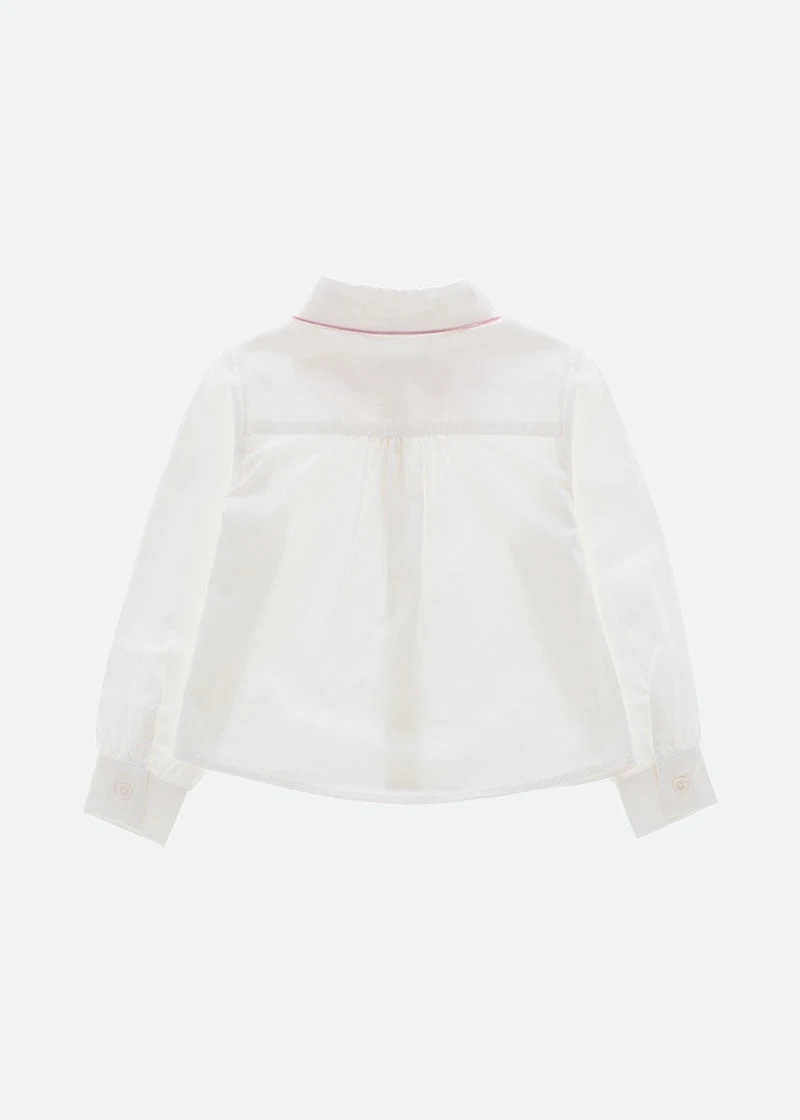 Trudie Blouse White/Rose 4 Trudie Blouse White/Rose - Image 4