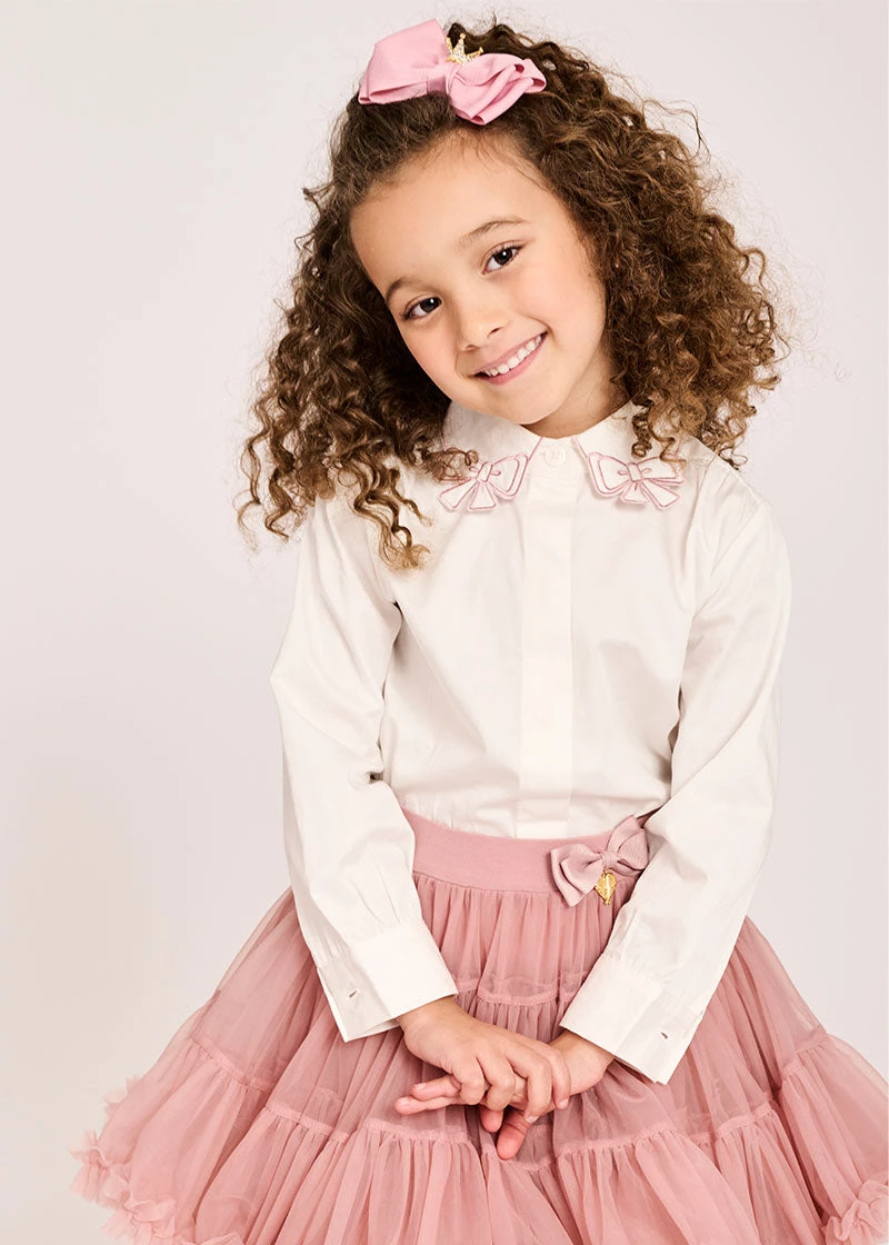 Trudie Blouse White/Rose 2 Trudie Blouse White/Rose - Image 2