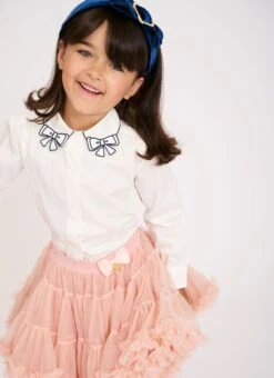 Trudie Blouse White/Navy -Angels-Face Shop Trudie Blouse White Navy Lifestyle 1