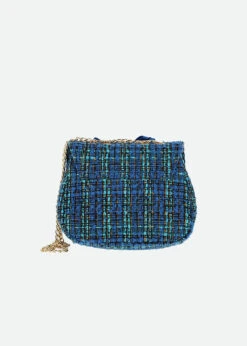 Tweedy Bag Blue -Angels-Face Shop Tweedy Bag Blue Back