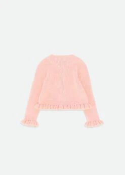 Tyler Baby Knitted Cardigan Peach -Angels-Face Shop Tyler BabyCardigan Peach Back
