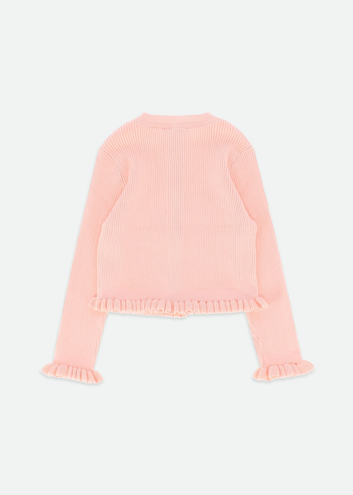 Tyler Ribbed Cardigan Peach 4 Tyler Ribbed Cardigan Peach - Image 4