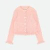 Tyler Ribbed Cardigan Peach