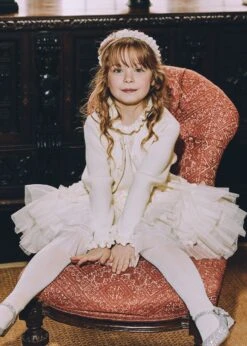 Tyler Ribbed Cardigan Vanilla -Angels-Face Shop Tyler Cardigan Cream Campaign