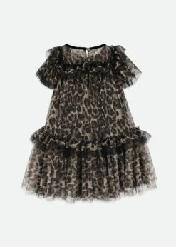 Victoria Tulle Leopard Dress Black -Angels-Face Shop Victoria Dress Leopard Back
