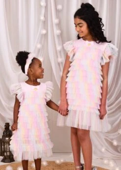 Waterfall Tulle Dress Rainbow -Angels-Face Shop Waterfall Dress Rainbow Lifestyle 2