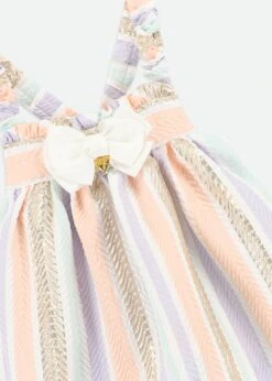 Wave Stripe Jacquard Top Gold Multi -Angels-Face Shop Wave Top Multi Detail