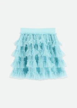 Yara Sparkle Skirt Porcelain Blue -Angels-Face Shop Yara Skirt Blue Back