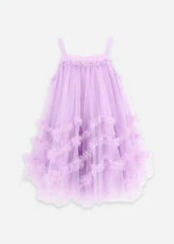 Zigzag Tulle Dress Lilac -Angels-Face Shop Zigzag Dress Lilac Back