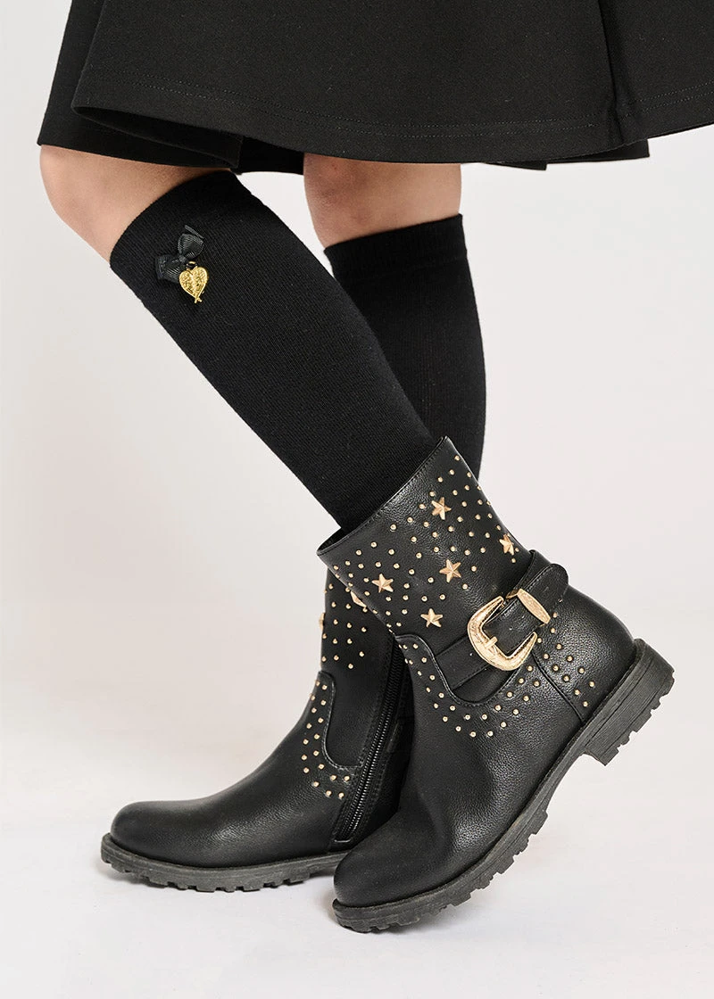 Black Charming Socks 2 Black Charming Socks - Image 2